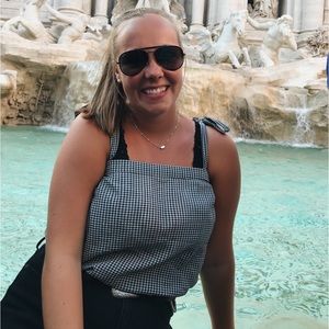 j crew bow tied tank top